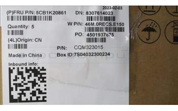 Lenovo 5CB1K20861 COVER Upper Case ASM_GER W82XX SB BL