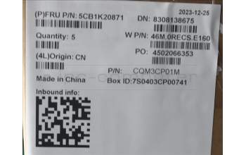 Lenovo 5CB1K20871 COVER Upper Case ASM_SLV W82XX SB BL