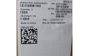 Lenovo 5CB1K20873 COVER Upper Case ASM_EURO ENGW82XX SB BL