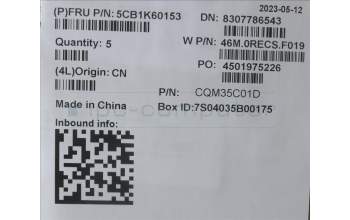 Lenovo 5CB1K60153 COVER Upper Case ASM_RUS W 82XY AG