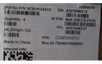 Lenovo 5CB1K62412 COVER Upper Case ASM_CZE/SLK W 82XY AG