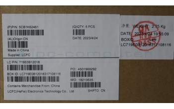 Lenovo 5CB1K62461 COVER Upper Case ASM_BUL L83B1 OAT