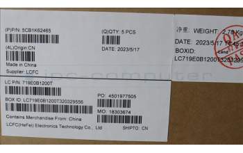 Lenovo 5CB1K62465 COVER Upper Case ASM_FRA L83B1 OAT