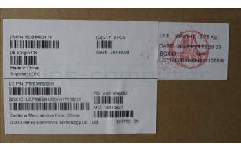 Lenovo 5CB1K62474 COVER Upper Case ASM_ITA L83B1 OAT