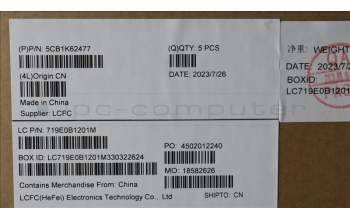 Lenovo 5CB1K62477 COVER Upper Case ASM_LA SPA L83B1 OAT