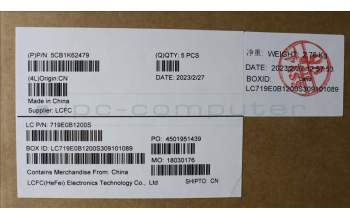 Lenovo 5CB1K62479 COVER Upper Case ASM_POR L83B1 OAT