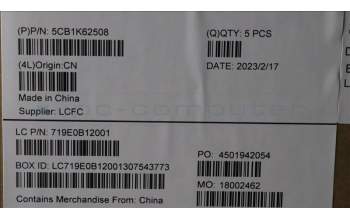 Lenovo 5CB1K62508 COVER Upper Case ASM_USA ENG L83B1 STGY