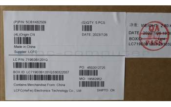 Lenovo 5CB1K62509 COVER Upper Case ASM_ARA L83B1 STGY