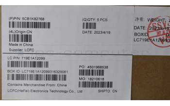 Lenovo 5CB1K82768 COVER Upper Case ASM_UKE L82XA NFP AG