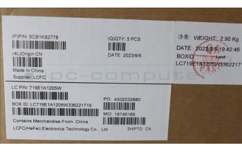 Lenovo 5CB1K82778 COVER Upper Case ASM_RUS L82XA NFP AG