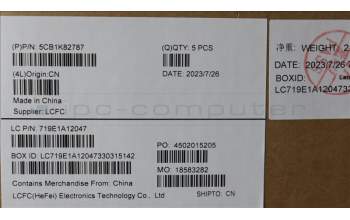 Lenovo 5CB1K82787 COVER Upper Case ASM_BEL L82XA NFP AG