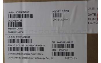 Lenovo 5CB1K84963 COVER Upper Case ASM_FRA L82XA NFPAB