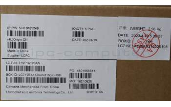 Lenovo 5CB1K85249 COVER Upper Case ASM_FRA L82XA NFPAG BL