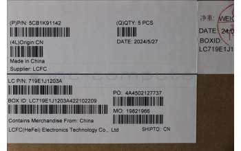 Lenovo 5CB1K91142 COVER Upper Case ASM_SPA L82XB AB NBL