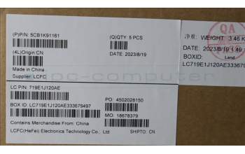 Lenovo 5CB1K91161 COVER Upper Case ASM_SLV L82XB AB NBL