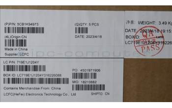 Lenovo 5CB1K94973 COVER Upper Case ASM_ENG L82XB AG NBL