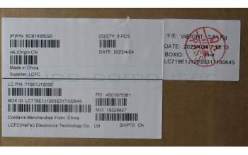 Lenovo 5CB1K95020 COVER Upper Case ASM_ITA L82XB AGFP BL