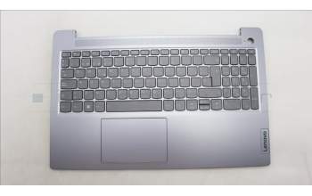 Lenovo 5CB1K95028 C-Cover with keyboard, Spanish, Arctic Grey, Backlight, FingerPrint, UK