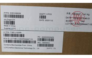 Lenovo 5CB1K95039 COVER Upper Case ASM_SPA L82XB AGFP NBL