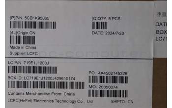 Lenovo 5CB1K95065 COVER Upper Case ASM_UKR L82XB AGFP NBL