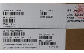 Lenovo 5CB1K95215 COVER Upper Case ASM_NORDIC L82XM AB BL