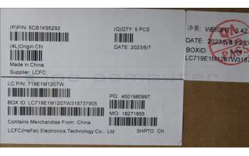 Lenovo 5CB1K95292 COVER Upper Case ASM_UKE L82XM ABFP NBL