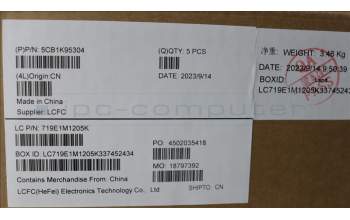 Lenovo 5CB1K95304 COVER Upper Case ASM_GER L82XM ABFP NBL