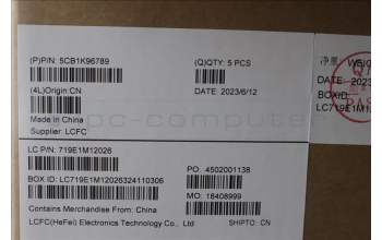 Lenovo 5CB1K96789 COVER Upper Case ASM_EURO ENG L82XM AGBL