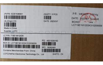 Lenovo 5CB1K96851 COVER Upper Case ASM_ENG L82XM AGFP BL