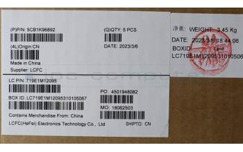 Lenovo 5CB1K96892 COVER Upper Case ASM_ARA L82XM AGFP NBL