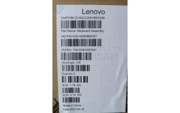 Lenovo 5CB1K97041 COVER Upper Case ASM_CZE/SLK H83ALARGY