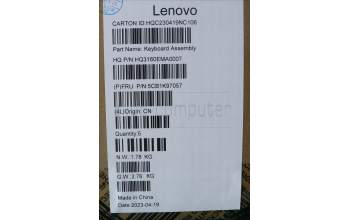 Lenovo 5CB1K97057 COVER Upper Case ASM_NORDIC H83ALARGY