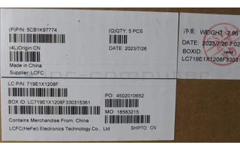 Lenovo 5CB1K97774 COVER Upper Case ASM_FRA L82XL FP AG NBL