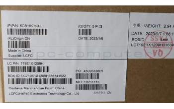 Lenovo 5CB1K97943 COVER Upper Case ASM_SPA L82XL NFP AG BL