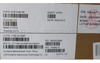 Lenovo 5CB1K98159 COVER Upper Case ASM_UKR L82YT NFP BK