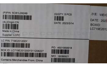 Lenovo 5CB1L09249 COVER Upper Case ASM_ENG L82YU BK