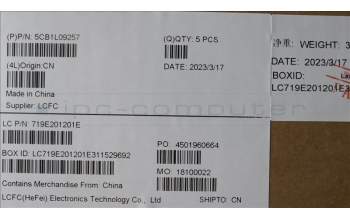 Lenovo 5CB1L09257 COVER Upper Case ASM_HUN L82YU BK