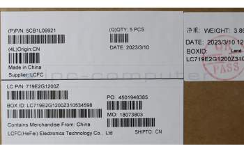 Lenovo 5CB1L09921 COVER Upper Case ASM_SWS L82WQ RGB WTWOL