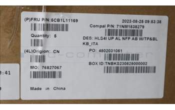 Lenovo 5CB1L11169 COVER UpperCase_ITA C82XD NFP AB BL AL