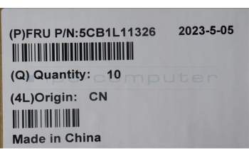 Lenovo 5CB1L11326 COVER Hinge cap C 82XF PL AB