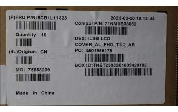 Lenovo 5CB1L11328 COVER LCD Cover W/Ant C82XF T32FHD AL AB