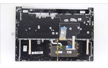 Lenovo 5CB1L11363 C-Cover with keyboard, Russian, Cloud Grey, Backlight, Fingerprint, US