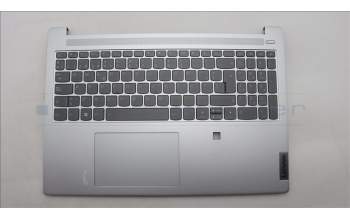 Lenovo 5CB1L11371 C-Cover with keyboard, Spanish, Cloud Grey, Backlight, FingerPrint, UK