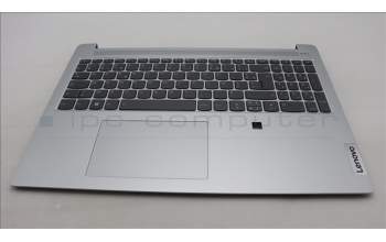 Lenovo 5CB1L11377 C-Cover with keyboard, French, Cloud Grey, Backlight, Fingerprint, US