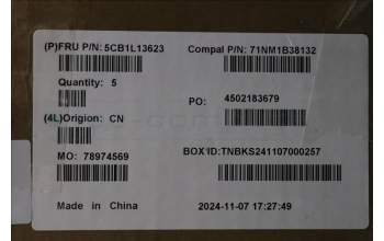 Lenovo 5CB1L13623 COVER UpperCase_SLV C82XF NFP CG BL AL