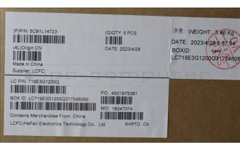 Lenovo 5CB1L14723 COVER Upper Case ASM_ENG L82XR FP AB BL