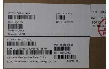 Lenovo 5CB1L14788 COVER Upper Case ASM_EURO ENGL82XRFPAGBL