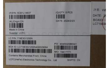 Lenovo 5CB1L14837 COVER Upper Case ASM_SWS L82XR FP AG NBL