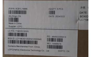 Lenovo 5CB1L14886 COVER Upper Case ASM_BEL L82XR NFP AB BL