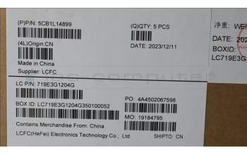 Lenovo 5CB1L14899 COVER Upper Case ASM_HUN L82XR NFP AB BL